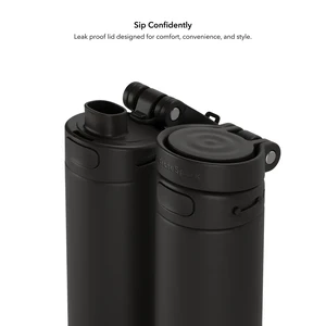Умная бутылка для воды HidrateSpark PRO 2 Smart Bottle Chug Black 621 мл - Фото 3