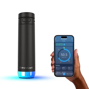 Умная бутылка для воды HidrateSpark PRO 2 Smart Bottle Straw Black 621 мл - Фото 2