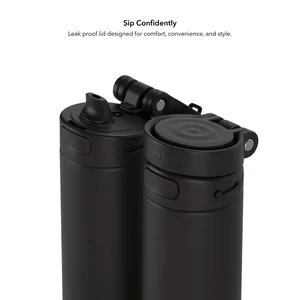 Умная бутылка для воды HidrateSpark PRO 2 Smart Bottle Straw Black 621 мл - Фото 6