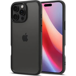 Прозрачный черный чехол Spigen Crystal Hybrid для iPhone 16 Pro Max - Фото 8