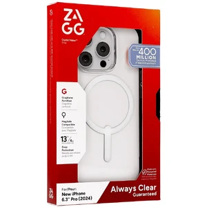 Прозрачный белый чехол Zagg Gear4 Crystal Palace Snap Mag для iPhone 16 Pro - Фото 2