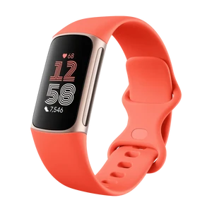 Фітнес-браслет Fitbit Charge 6 Coral/Champagne Gold Aluminum - Фото 2