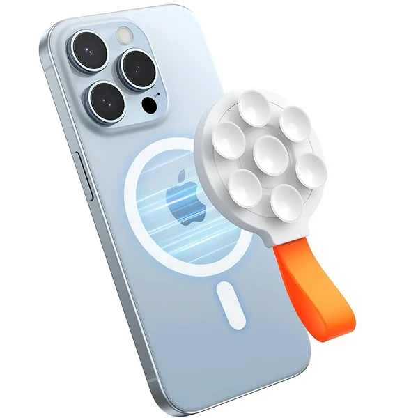 Універсальний магнітний тримач MagSafe з присоскою iLoungeMax Joyroom White/Orange у Луцьку