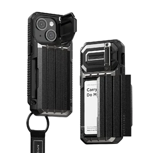 Протиударний чохол-гаманець VRS Design Case Damda Glide Ultimate Black для iPhone 15