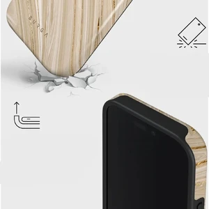Бежевый чехол Burga Full Glam Tough Magnetic для iPhone 16 Pro - Фото 5