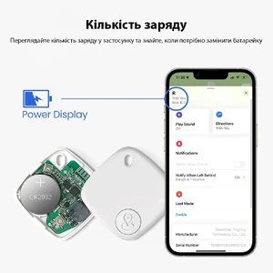 Трекер Apple Find My (iOS) для пошуку собак, речей, ключів, сумок, водонепроникний IPX5, з динаміком, розумний Bluetooth-трекер | iLoungeMax Air Tag White - Фото 5