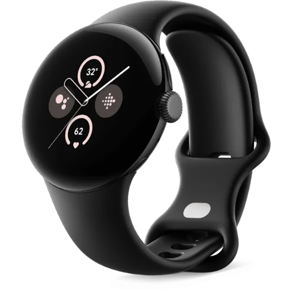 Смарт-годинник Google Pixel Watch 2 Matte Black Aluminum Case з Obsidian Active Band 41 mm