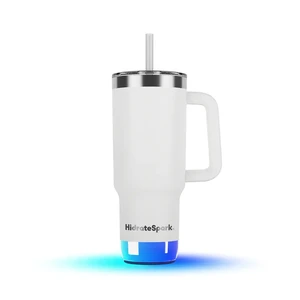 Умный стакан для воды и горячих напитков HidrateSpark PRO 2 Smart Tumbler White 887 мл  - Фото 1
