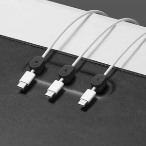 Коврик для мыши и клавиатуры Spigen LD302M Magnetic Desk Pad с магнитами для кабелей - Фото 3