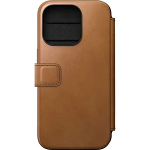 Чехол-книжка с MagSafe Nomad Modern English Tan для iPhone 15 Pro
