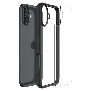 Прозорий чорний чохол Spigen Ultra Hybrid для iPhone 16 - Фото 7