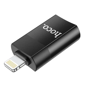 Адаптер (переходник) для iPhone Lightning to USB 2.0 | HOCO OTG Black - Фото 4