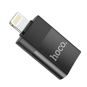 Адаптер (переходник) для iPhone Lightning to USB 2.0 | HOCO OTG Black - Фото 5