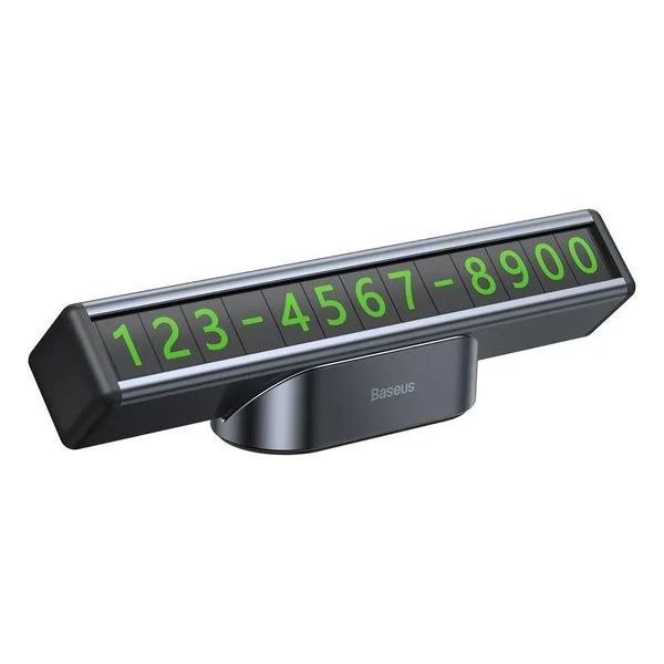 Парковочная карта Baseus Square Bar Temporary Parking Number Plate Black в Полтаве