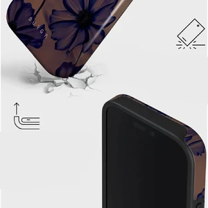 Чехол Burga Velvet Night Mag для iPhone 16 Pro, коричнево-синий - Фото 4