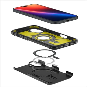 Чорний міцний чохол Spigen Tough Armor Mag для iPhone 16 Plus MagSafe - Фото 3