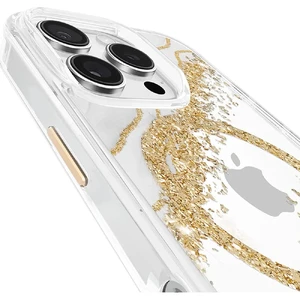 Мраморный чехол с золотыми элементами Case-Mate Karat MagSafe для iPhone 16 Pro - Фото 8