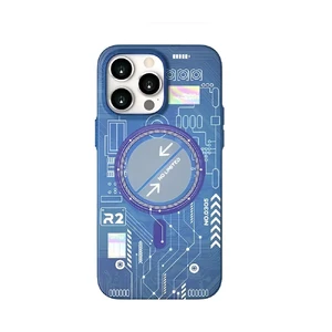 Люминесцентный чехол для iPhone 14 Pro Max | iLoungeMax Funda MagSafe Blue  - Фото 1