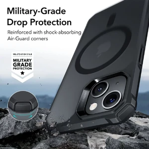 Силиконовый чехол ESR Air Armor TPU Case Frosted Black with HaloLock для iPhone 14 Pro - Фото 2