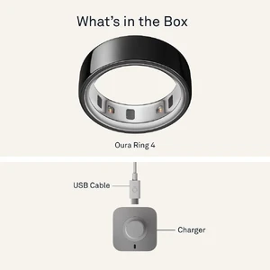 Розумне кільце Oura Ring 4 Black Size 8 - Фото 4