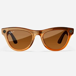 Умные очки Ray-Ban Meta Skyler, Shiny Caramel / Brown - Фото 2