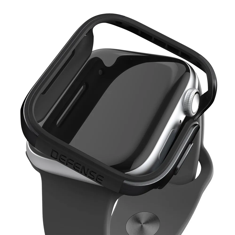 Противоударный чехол X-Doria Defense Edge Black для Apple Watch 40mm SE 2 | SE | 6 | 5 | 4