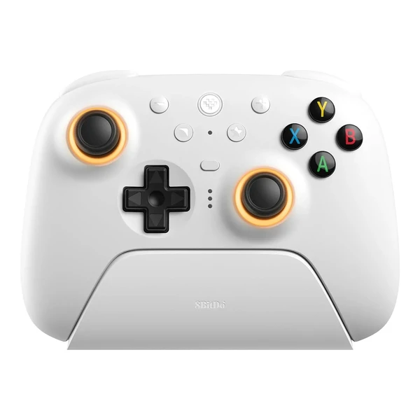 Бездротовий геймпад 8BitDo Ultimate 2 для Windows / Android з TMR джойстиком та ефектом Холла / тактильними тригерами White