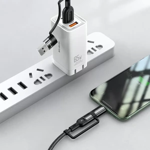 Нейлоновый кабель Mcdodo Data Cable 4-in-1 USB-C/Lightning 60W для быстрой зарядки 1.2m - Фото 8