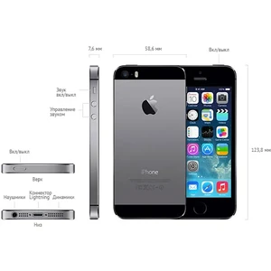 Apple iPhone 5S Space Grey Refurbished - Фото 6