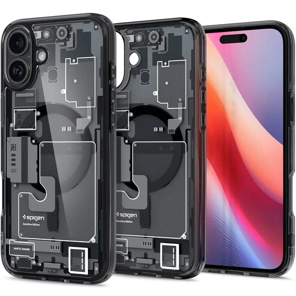Прозорий чохол Spigen Ultra Hybrid Mag для iPhone 16 придимлений-сірий у Житомирі