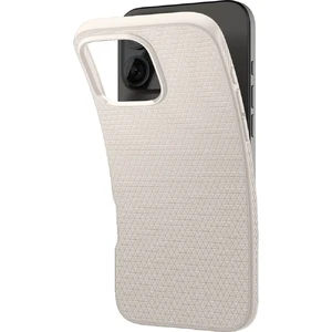 Бежевый чехол Spigen Liquid Air для iPhone 16 Pro Max - Фото 3
