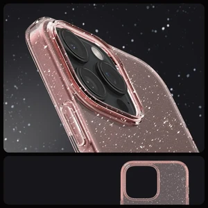 Розовый блестящий чехол Spigen Liquid Crystal для iPhone 16 Pro - Фото 8