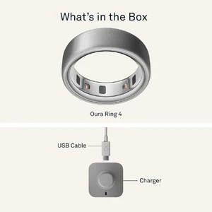 Умное кольцо Oura Ring 4 Brushed Silver Size 14 (б/у) - Фото 4