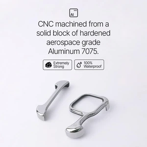 Противоударный чехол-бампер Arc Pulse для iPhone 15 Pro Max Aluminum Titan Gray - Фото 3