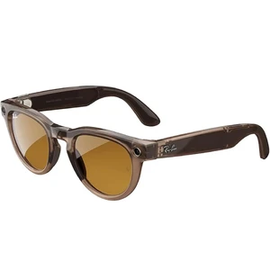 Фотохромные умные очки Ray-Ban Meta Headliner, Shiny Warm Stone / Clear / Saffron Yellow Transitions - Фото 2