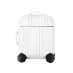 Чехол iLoungeMax Cute Suit Сase White для AirPods 1 | 2  - Фото 1
