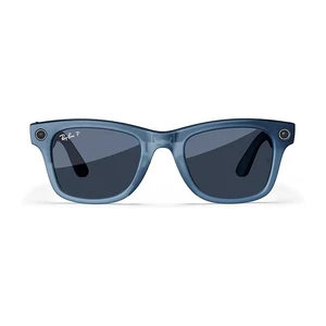 Умные очки Ray-Ban Meta Wayfarer, Matte Jeans Transparent / Polarized Dusty Blue, Regular - Фото 2