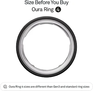 Розумне кільце Oura Ring 4 Black Size 8 - Фото 2