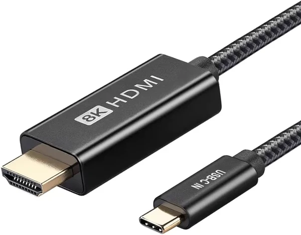 Кабель для монітора iLoungeMax Metal Braid Cable USB Type-C to HDMI 8K60Hz (2m)