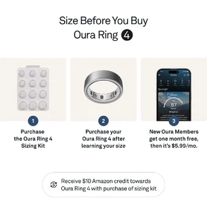 Розумне кільце Oura Ring 4 Brushed Silver Size 8 - Фото 3