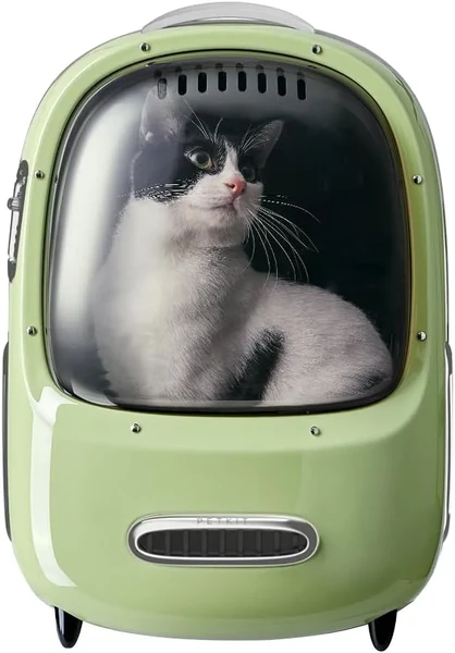 Рюкзак-переноска Petkit Breezy 2 Smart Cat Carrier Green з вбудованим вентилятором та підсвічуванням
