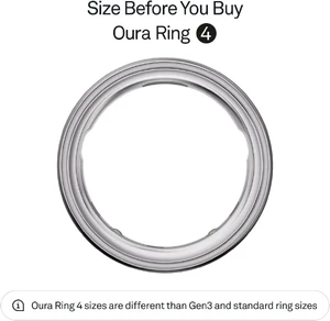 Умное кольцо Oura Ring 4 Silver Size 15 (б/у) - Фото 4