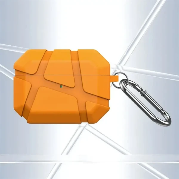 Чохол з карабіном iLoungeMax Ultra Hybrid Case Orange для AirPods Pro 3 у Миколаєві