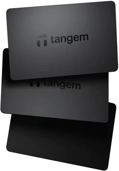 Набір гаманців, безпечне холодне зберігання криптовалют TANGEM Wallet Чорний, 3 шт