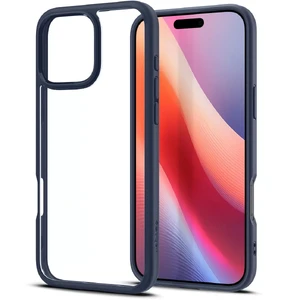 Прозрачный синий чехол Spigen Ultra Hybrid для iPhone 16 Pro Max - Фото 8