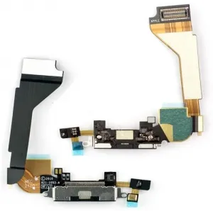 Шлейф с коннектором зарядки для iPhone 4G