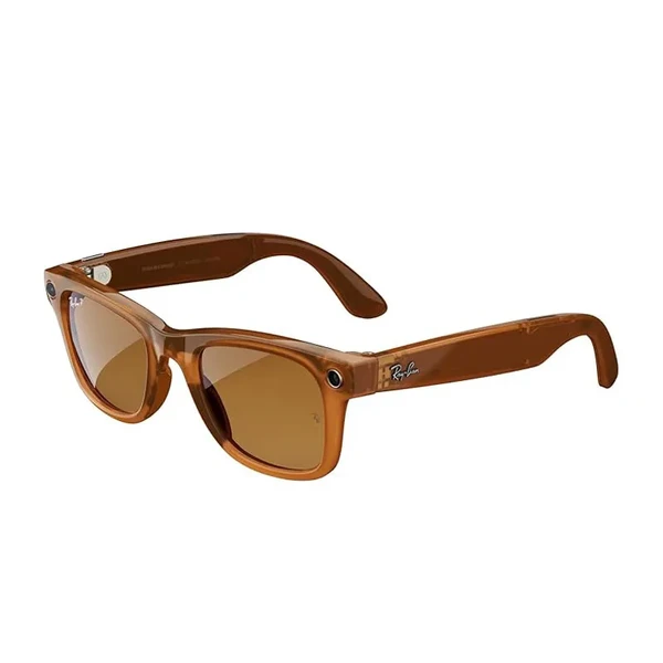 Розумні окуляри Ray-Ban Meta Wayfarer, Shiny Caramel Transparent / Polarized Brown, Large в Одесі