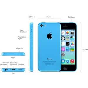 Apple iPhone 5C Голубой Refurbished - Фото 5