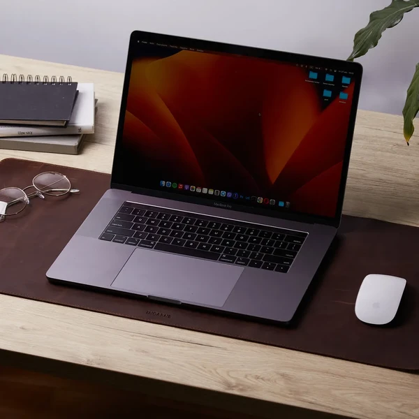 Шкіряний килимок для миші та клавіатури INCARNE ProDesk Large Brown у Луцьку