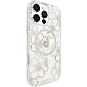 Прозрачный чехол с серебряно-золотыми элементами Case-Mate Floral Gems Mag для iPhone 16 Pro Max - Фото 2